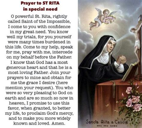 Jonathan Ricard On Twitter Prayer To St Rita Novena Prayers Prayers