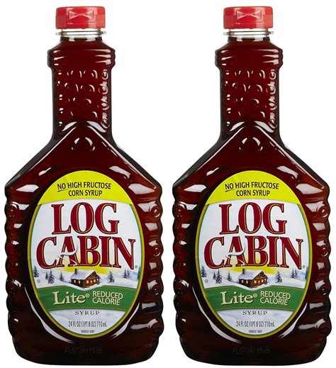 Log Cabin Lite Syrup 24 Fl Oz Pack Of 2 Grocery And Gourmet Food