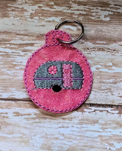 In The Hoop Girl Scout Keychain Embroidery Custom Embroidery