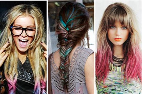 Цветные пряди на светлых волосах (27 фото) Для Роста Волос