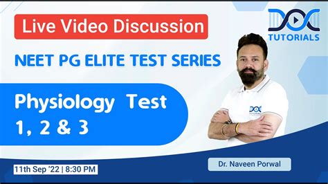 Neet Pg Elite Test Series Physiology Tests Discussion