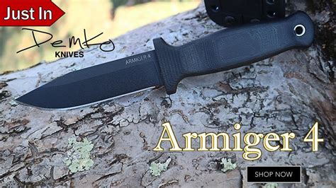 Demko Armiger Series Fixed Blade Knives Atlantic Knife Atlantic