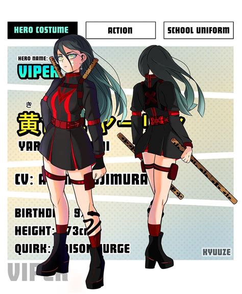 Kiru On Instagram Bnha Oc Reference Sheet Updated Name