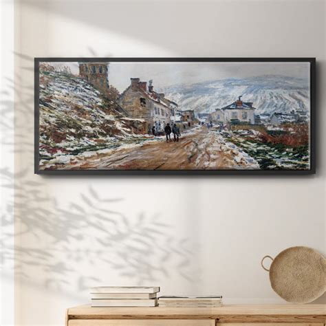 Winston Porter The Road In Vetheuil In Winter Framed Canvas