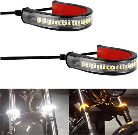 Amazon Zipelo 2PCS Motorcycle LED Turn Signal Light Flexible