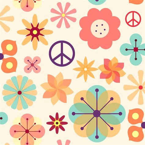 Hippie Flowers Background