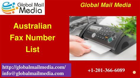 Ppt Australian Fax Number List Powerpoint Presentation Free Download