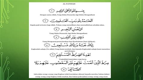 Nama Lain Bagi Surah Al Fatihah Kierstennwelsh