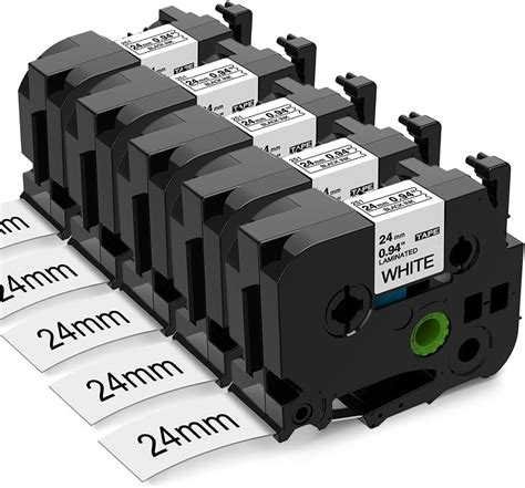 Aken Compatible TZe 251 TZe251 TZe 24mm Label Tape For Brother Label