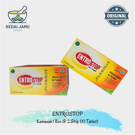 Jual Entrostop Tablet Obat Diare Isi 2 Blister X 10 Tablet Shopee