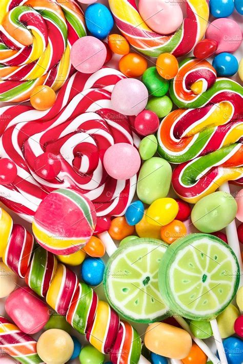 Colorful Lollipops and Candies by Nataliia Pyzhova