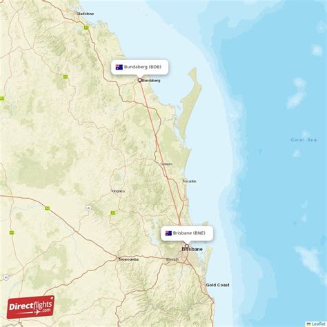 Direct Flights From Bundaberg To Brisbane Bdb To Bne Non Stop