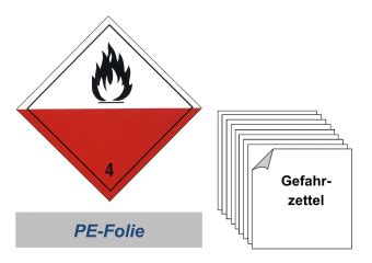 Berndt Gefahrgutausr Stung Gefahrzettel X Pe Folie