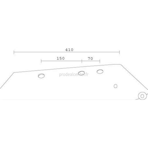 Soc de charrue Pottinger 925260231 à pointe gauche adaptable