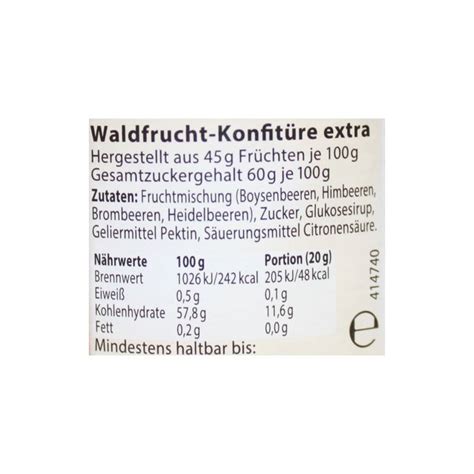 Schwartau extra Waldfrucht Konfitüre 340g Glas