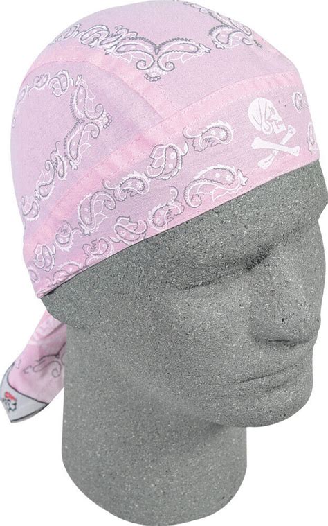 Zan Headgear Flydanna Pink Skull Paisley Ebay