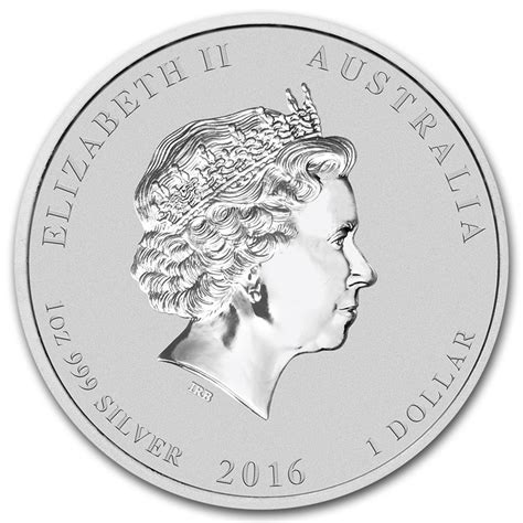 Dollar Elizabeth Ii Th Portrait Year Of The Monkey Silver