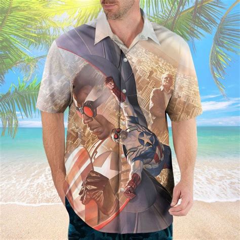 Sam Wilson Captain America By Alex Ross Hawaiian Shirt