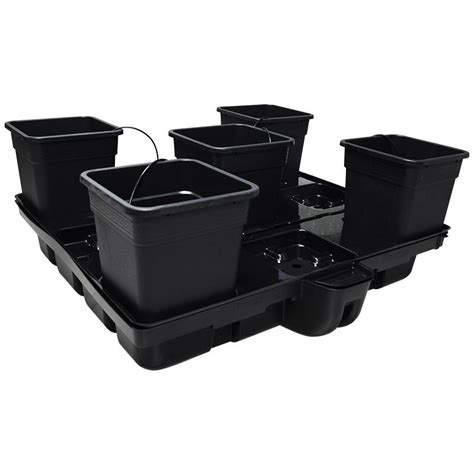 Sistema hidropónico HydroStar 120 5 Big Pots 25L Platinium Hydroponics