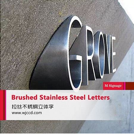 Brushed Stainless Steel Letters Metal Letter For Signs Advertising