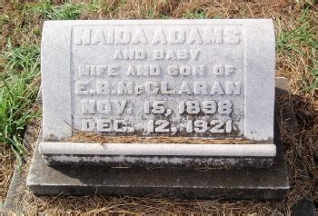 Naida Adams Mcclaran Find A Grave Memorial