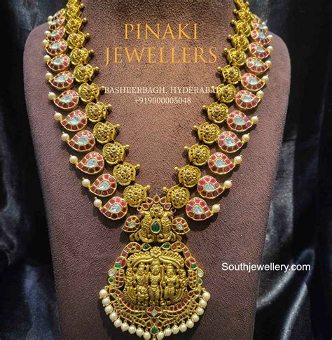 Nakshi Kundan Mango Haram Indian Jewellery Designs