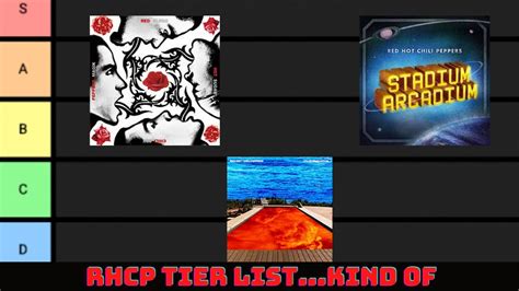 Red Hot Chili Peppers Albums Ranked Tier List Youtube