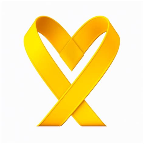 Premium AI Image | Yellow ribbon suicide prevention