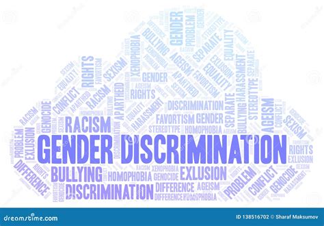 Gender Discrimination Type Of Discrimination Word Cloud Stock