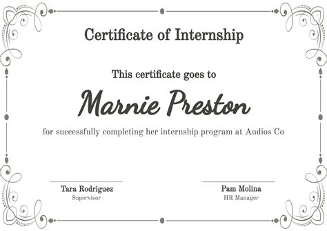 Internship Certificate Format - AH – STUDIO Blog