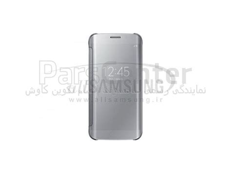 Samsung Galaxy S6 Edge Clear View Cover Silver کاور