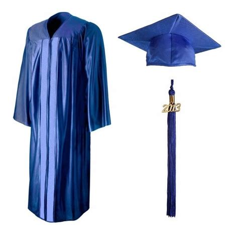 Shiny Royal Blue Cap Gown Tassel Liked On Polyvore Cap And Gown