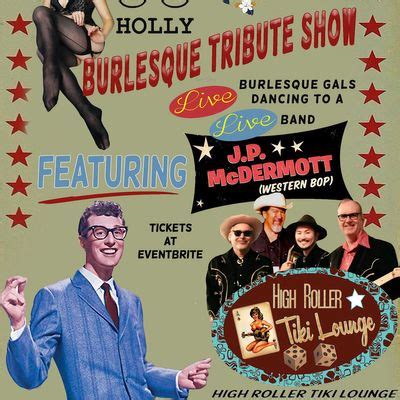 Buddy Holly Tribute Burlesque Show, High Roller Tiki Lounge, Solvang ...