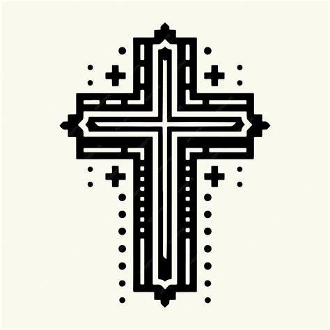 Premium Vector Christians Cross Silhouette Vector Illustration