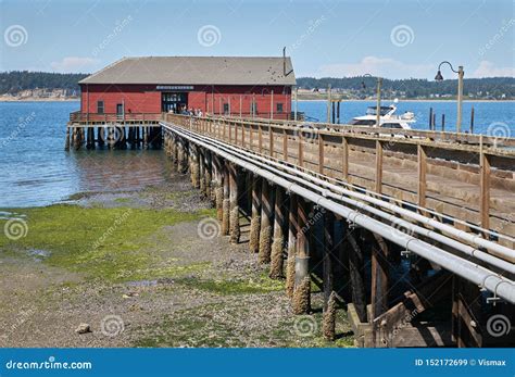 Coupeville Pier Washington State Editorial Stock Image Image Of