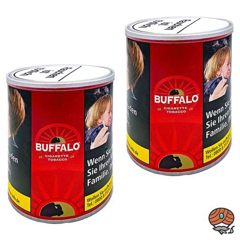 Buffalo Red Rot Feinschnitt Zigarettentabak Drehtabak X G Dose