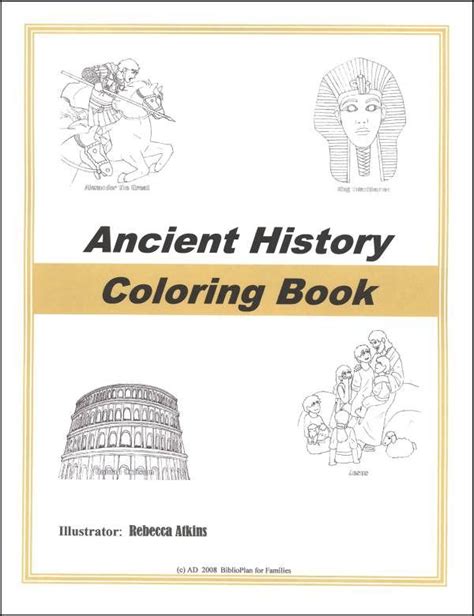 Bp Ancient History Coloring Book Main Photo Cover Coloring Books