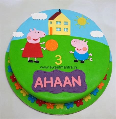 Peppa Pig house cake - Decorated Cake by Sweet Mantra - - CakesDecor