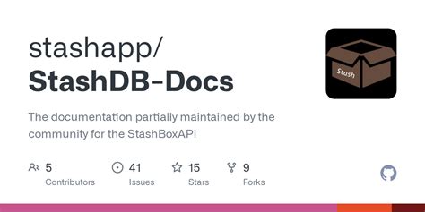 Github Stashappstashdb Docs The Documentation Partially Maintained