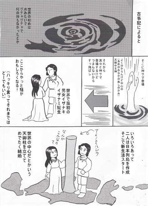 【日本神話】国生み神話 イザナキとイザナミストーリーをマンガにしてみた！ 神話ログ