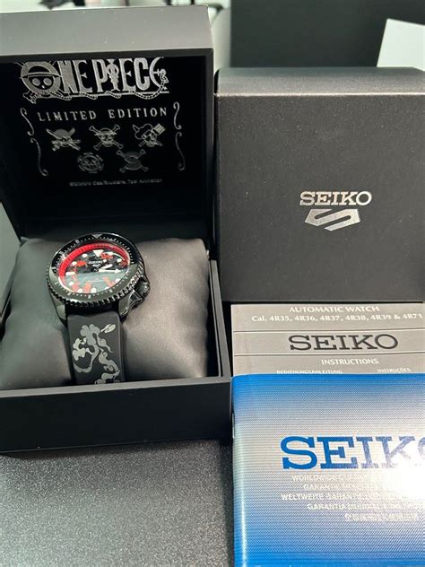 Seiko 5 Sports One Piece Luffy Limited Edition Men S Fashion