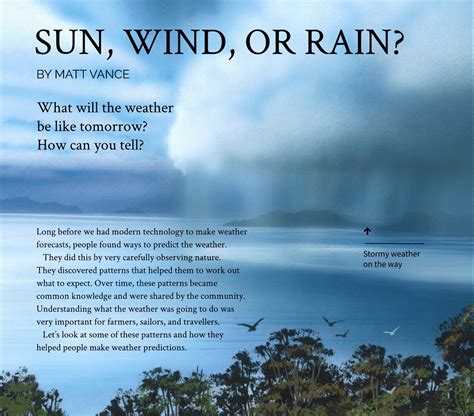 Sun, wind or rain? — Science Learning Hub