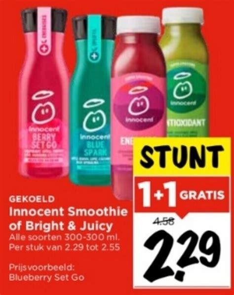 Innocent Smoothie Of Bright Juicy Aanbieding Bij Vomar Voordeelmarkt