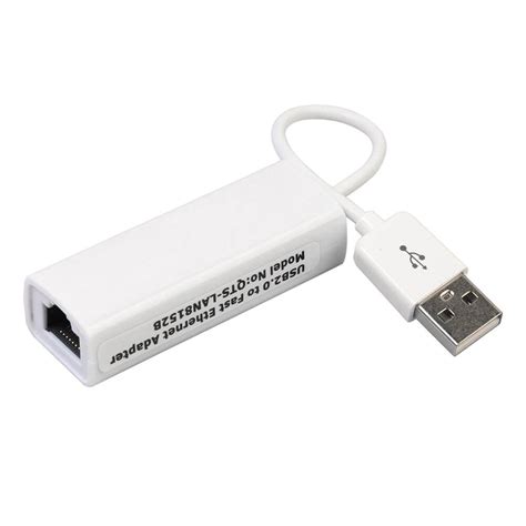 Usb20 Adapter Usb To Ethernet 10100 Mbps Rj45 Network Card Lan Adapter Hfho Ebay