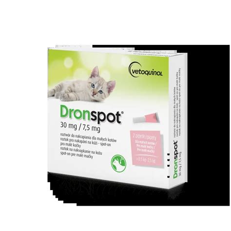 Dronspot krople na odrobaczanie dla małych kotów