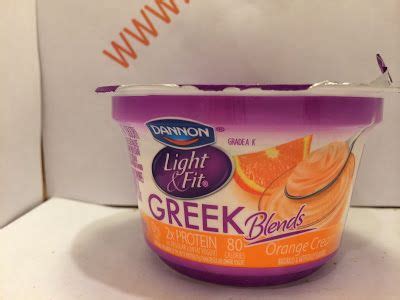 Crazy Food Dude Review Dannon Light Fit Greek Blends Orange Cream