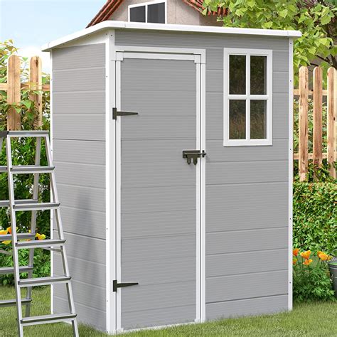 UDPATIO Outdoor Storage Shed 5x3 FT Resin Garden Shed For Backyard