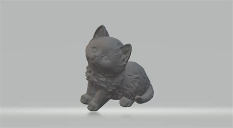 Datei STL Kleine Katze 3D Druck Modell Design für 3D Drucker zum