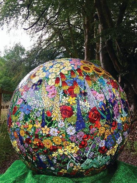 Mosaic Ball By Sue Smith Glass Via Suesmithglass Co Uk Garden Art