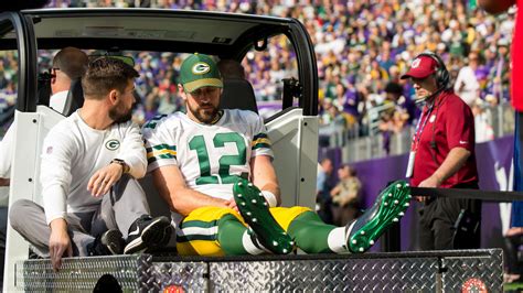 Watch Aaron Rodgers Seen Yelling At Anthony Barr After Hit Broke His